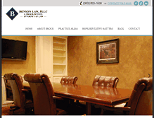 Tablet Screenshot of brockbensonlaw.com